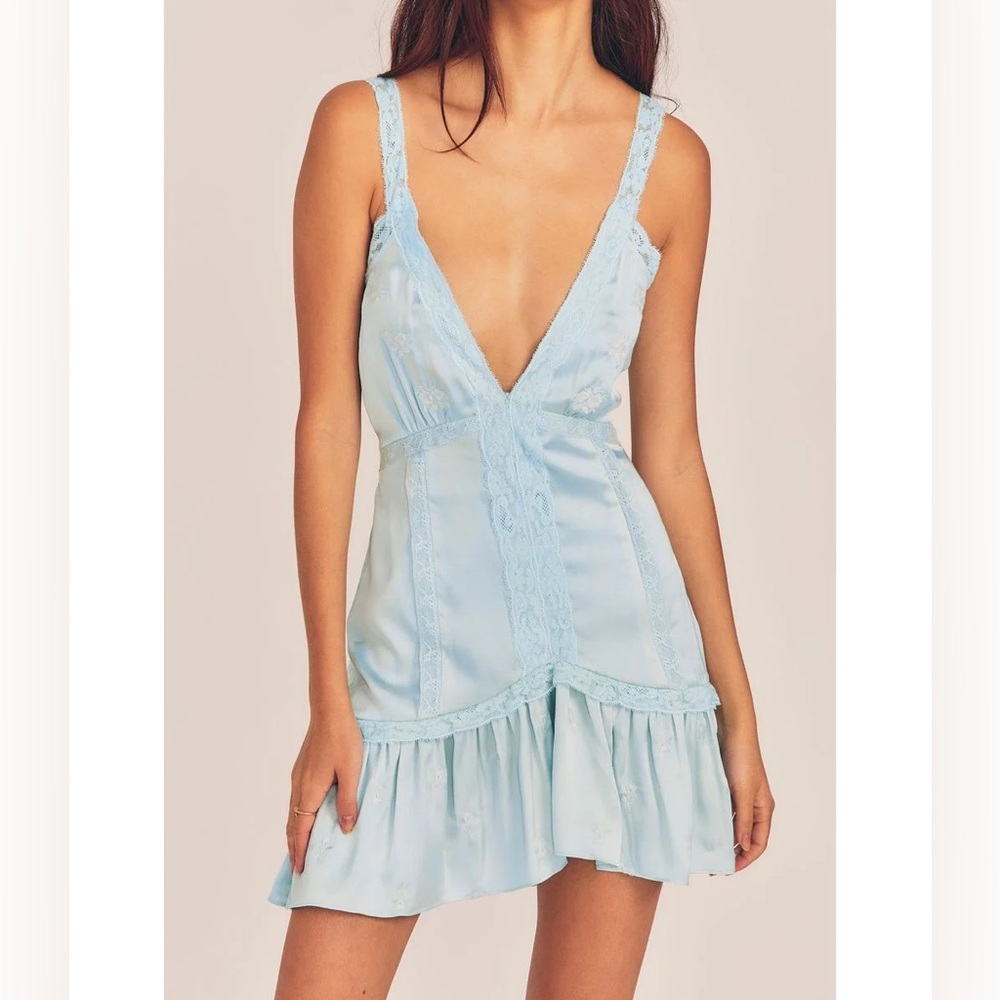 LoveShackFancy Navie Mini Dress